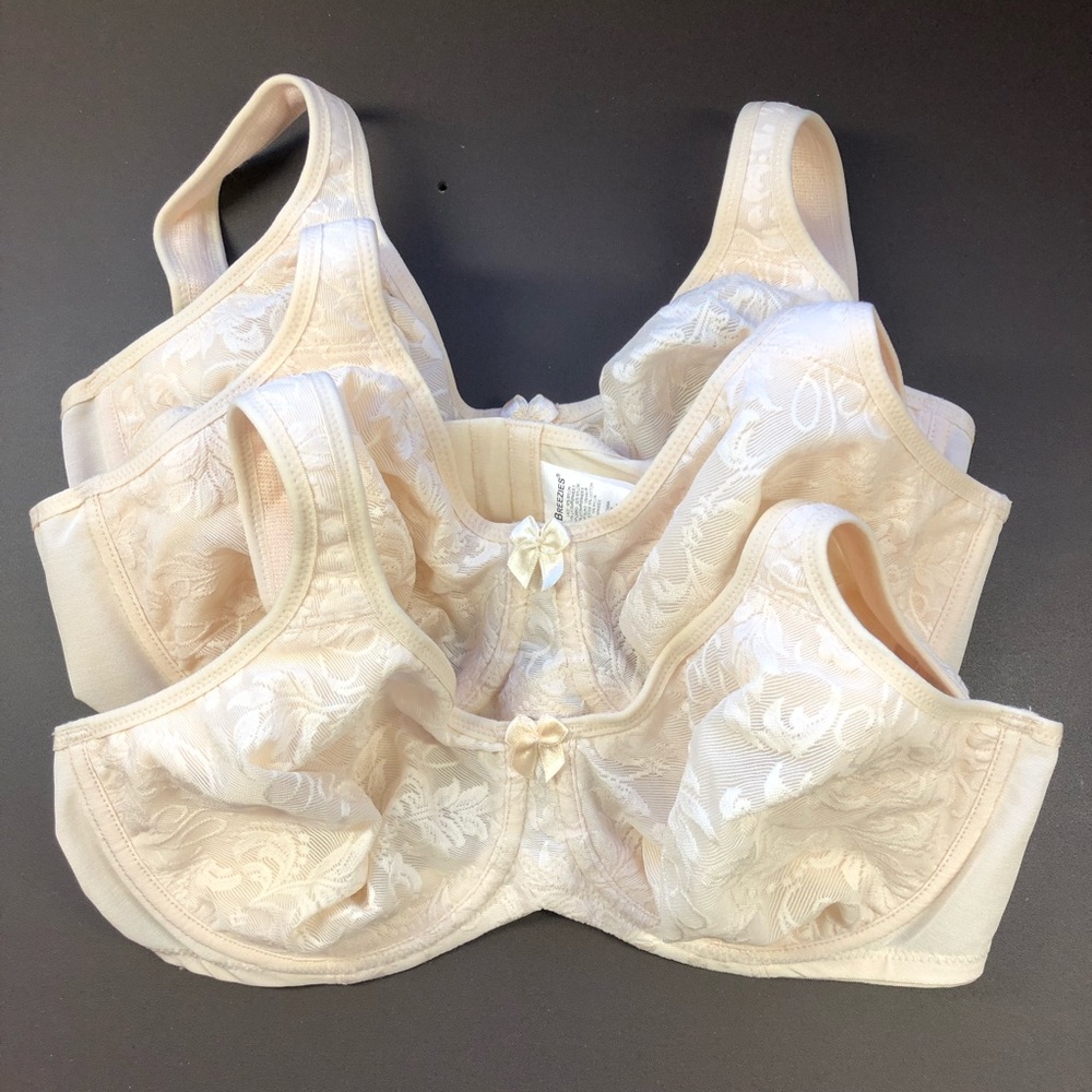 Size 38C Breezies Bras Set of 3